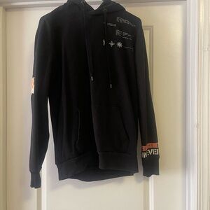 Black Graphic Hoodie